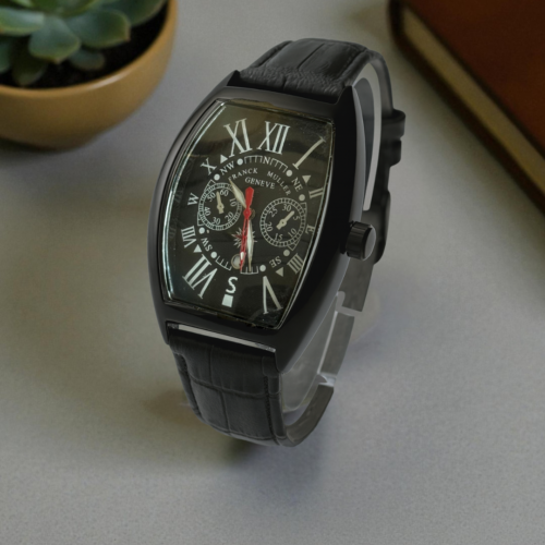 Franck Muller Casablanca Black Strap Black Bezel Black Dial