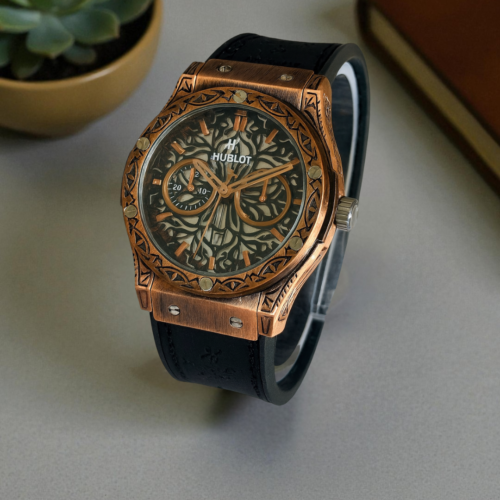Hublot Shepard Fairey Black Strap Copper Bezel Copper Dial
