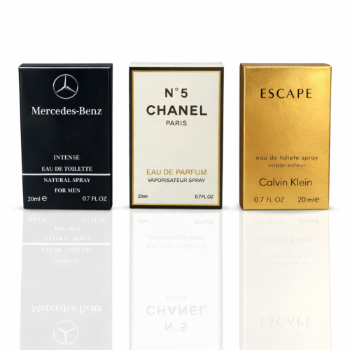 Pack of 3 Testers (Mercedez Benz, N5 Chanel , CK Escape)